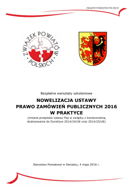 Zaproszenie do Sieradza - Związek Powiatów Polskich