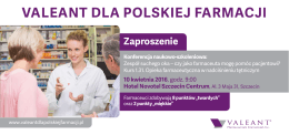 Szczecin - Valeant dla polskiej farmacji