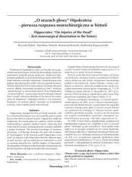 neuroskop 2009 nr 11.indd - Katedra i Klinika Neurochirurgii i