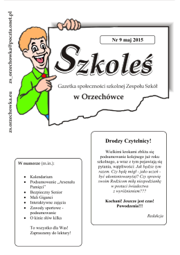 Nr 9/2015 - Zs.orzechowka.eu