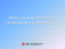 Drogi lokalne Podtatrza