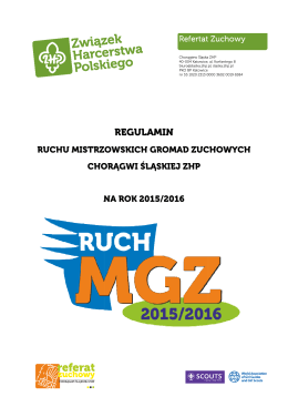 MGZ 2015 2016 - Chorągiew Śląska ZHP