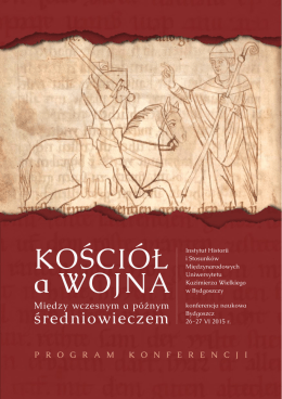 - KOŚCIÓŁ A WOJNA. Między wczesnym a późnym