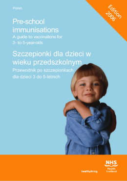 Szczepionki dla dzieci w wieku przedszkolnym Pre