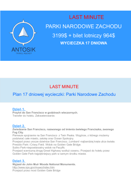 Szczegóły oferty - Antosik Travel Agency