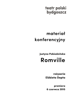 Plik pdf Romville - materiał konferencyjny