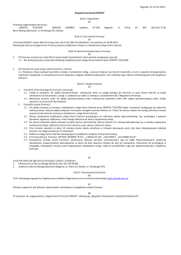 Regulamin Promocji -RAZEM - 01.01.2015