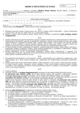 Wzór umowy o odpłatności -Administracja II stopnia