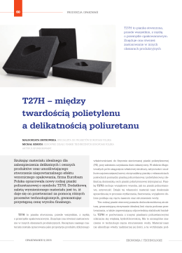 T27H – między twardością polietylenu a delikatnością