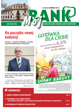 Na początku nowej kadencji - Bank Spółdzielczy w Namysłowie