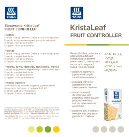 KristaLeaf Fruit Controller ulotka