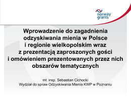 Odzyskiwania mienia w Polsce i regionie wielkopolskim