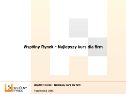 prezentacja - Wspolnyrynek.pl