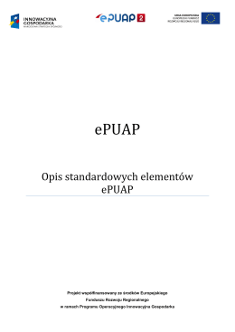 Opis standardowych elementów ePUAP