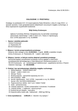 Ogłoszenie o przetargu (format PDF)