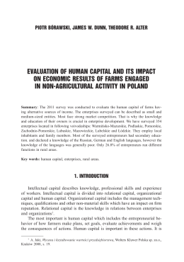 evaluation of human capital and its impact on economic results of