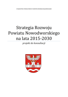 Strategia Rozwoju Powiatu Nowodworskiego na lata 2015-2030