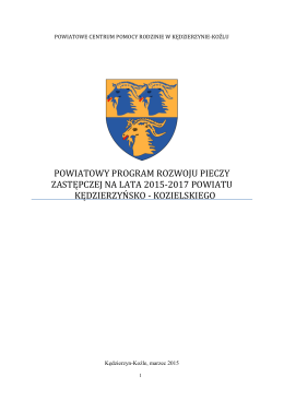 PPRPZ 2015-2017 - PCPR w Kędzierzynie