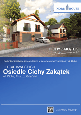 Pobierz Katalog - Deweloper Nord House Sp. z oo Pruszcz Gdański