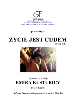 ZYCIE JEST CUDEM pressbook