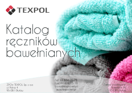 Katalog ręczników bawełnianych