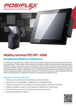 Mobilny terminal POS MT- 4008