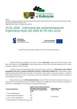 Generuj PDF - Powiatowy Urząd Pracy w Wałbrzychu