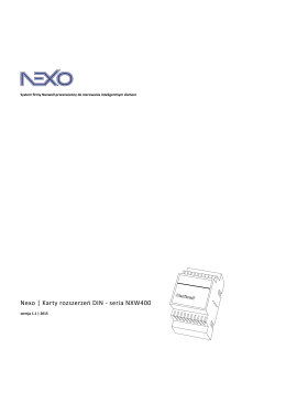 Nexo | Karty rozszerzeń DIN - seria NXW400