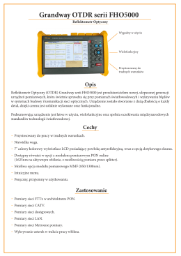 Grandway OTDR serii FHO5000