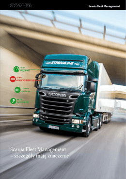 Scania Fleet Management – szczegóły mają znaczenie
