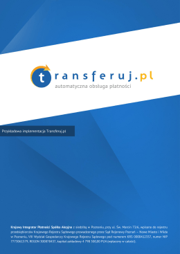 Przykładowa implementacja Transferuj.pl