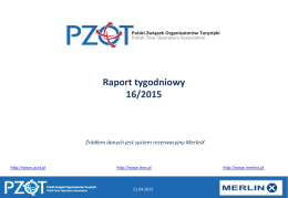 Raport tygodniowy 16/2015 w PDF
