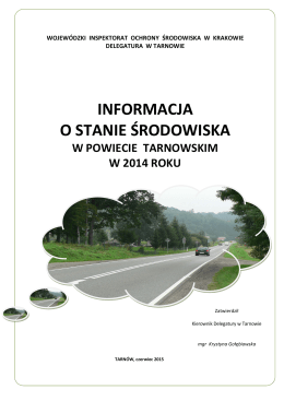 informacja o stanie środowiska - Powiatowy Inspektorat Ochrony