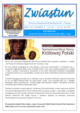 "Zwiastun" 10.05.2015 - Parafia Popowo