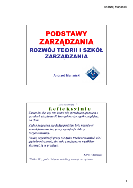 wykład 8 - dr Andrzej Marjański