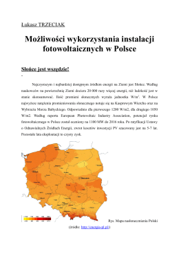 Możliwości wykorzystania instalacji fotowoltaicznych w Polsce