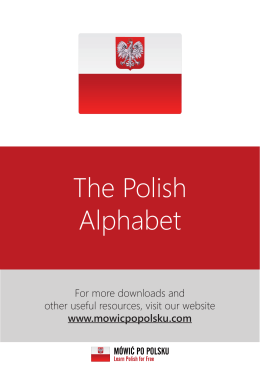 Polish Alphabet Mowicpopolsku.indd