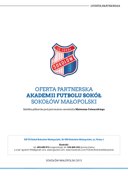 Oferta partnerska/sponsorska Akademii Futbolu ()