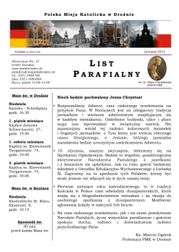 list parafialny_2_2015 - Polska Misja Katolicka