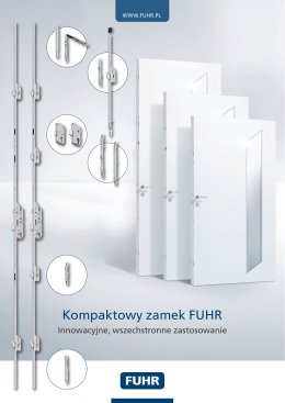 Kompaktowy zamek FUHR - Carl Fuhr GmbH & Co. KG
