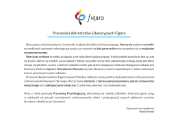 pobiesz ofertę w pdf - Figaro-Pracownia Warsztatów Edukacyjnych