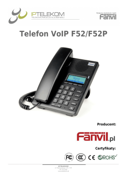 Telefon VoIP F52/F52P