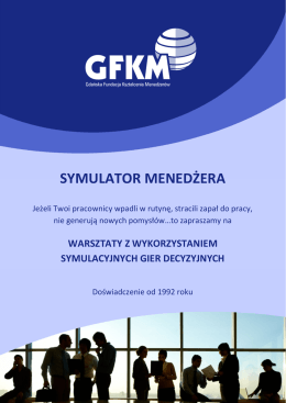 Symulator Menedżera - Gdańska Fundacja kształcenia Menadżerów