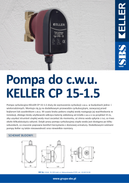 Pompa do c.w.u. KELLER CP 15-1.5