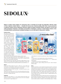 Sidolux to polska marka środków do czyszczenia