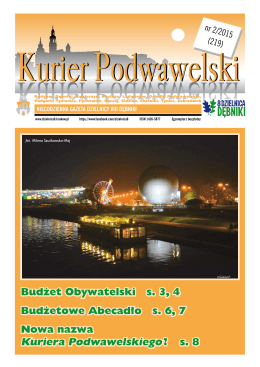 Kurier Podwawelski - 2/2015 - Dębniki, Dzielnica VIII Krakowa