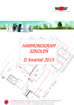 HARMONOGRAM SZKOLEŃ II kwartał 2015