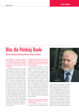Moc dla Polskiej Nauki - Wywiad z Dyrektorem