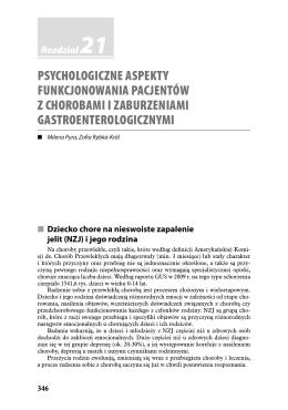 psychologiczne aspekty funkcjonowania pacjentów z chorobami i