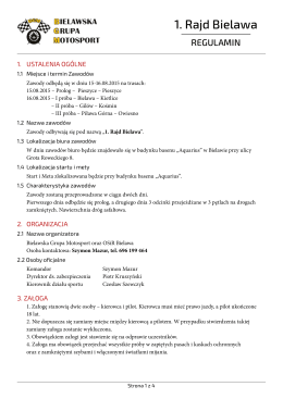 Regulamin w pdf - Bielawska Grupa Motorsport
